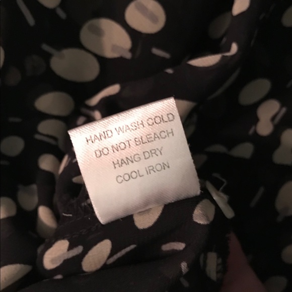 Quintessential black and cream sheer button down. - Picture 7 of 8